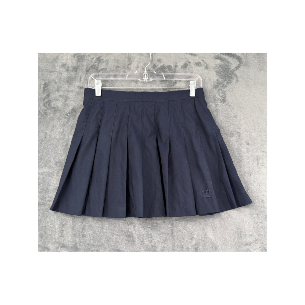 Vintage Wilson Skirt Womens Size 6 Navy Blue Pleated Tennis Golf Preppy Academia